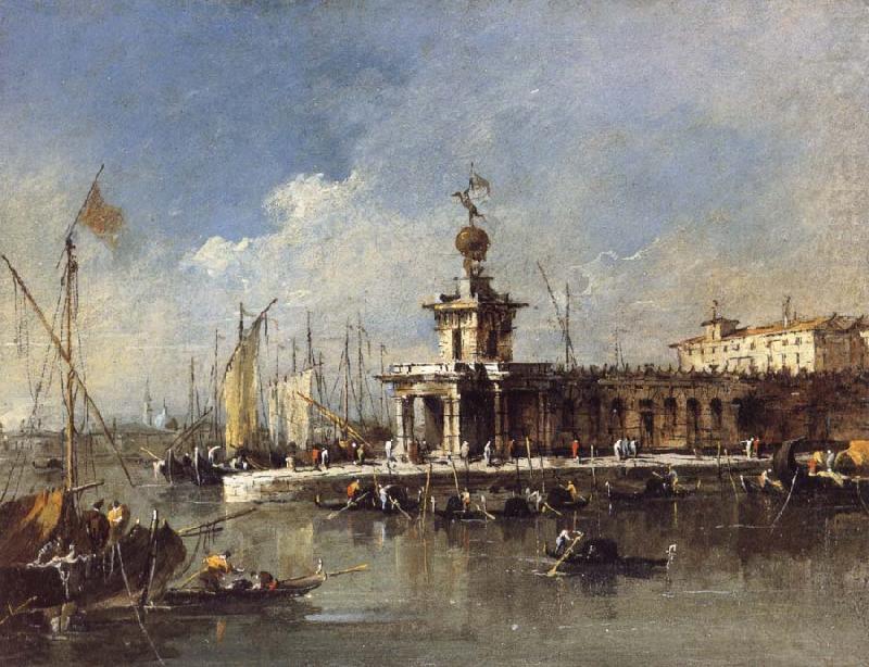 The Punta della Dogana, Francesco Guardi